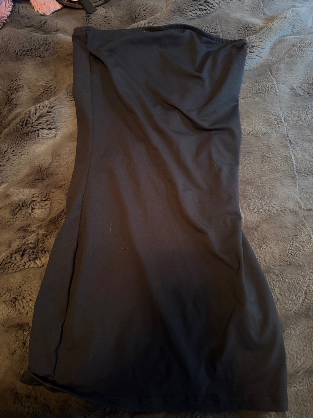 White Fox Boutique Black Strapless Bodycon Dress